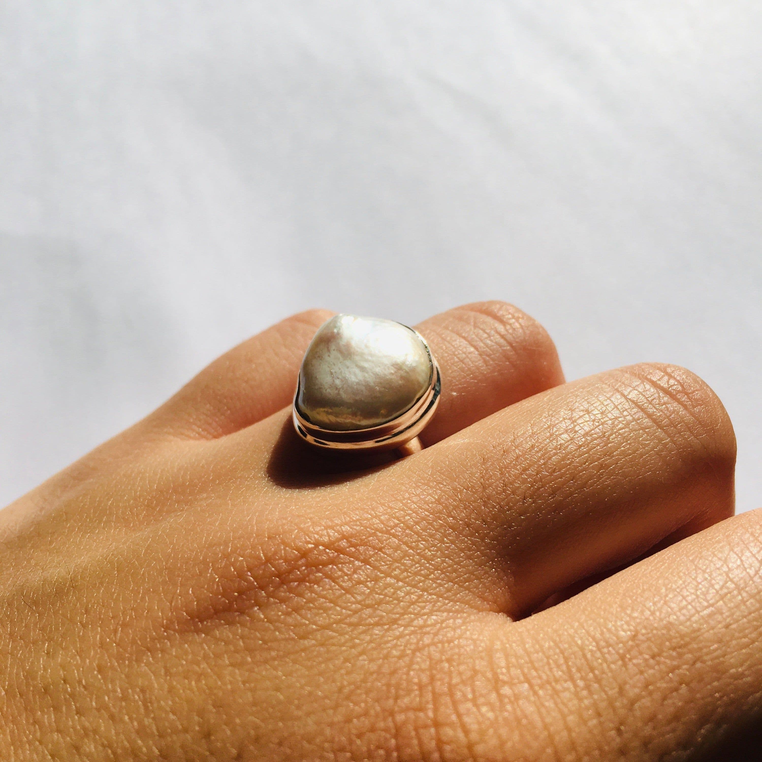 image-Bague “Apaisement et Spiritualité” en Perle et Argent 925