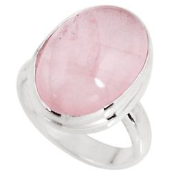 image-Bague Force de l’Amour en Quartz Rose et Argent 925