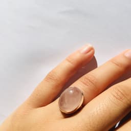 image-Bague Force de l’Amour en Quartz Rose et Argent 925