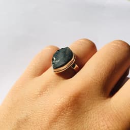 image-Bague "Champ d'énergie protectrice" en Shungite et Argent 925