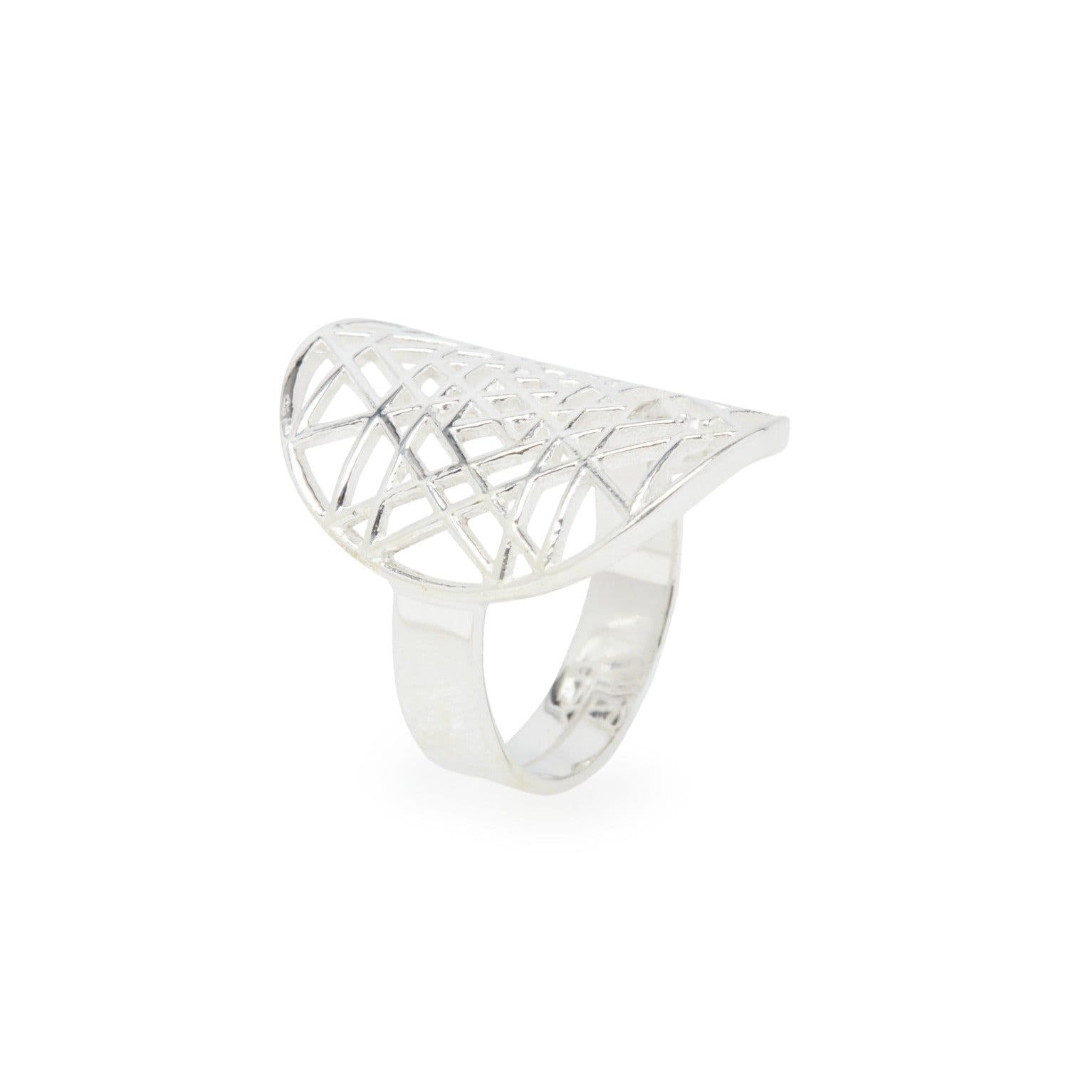 image-Bague Sri Yantra en Argent 925 ou Or Jaune
