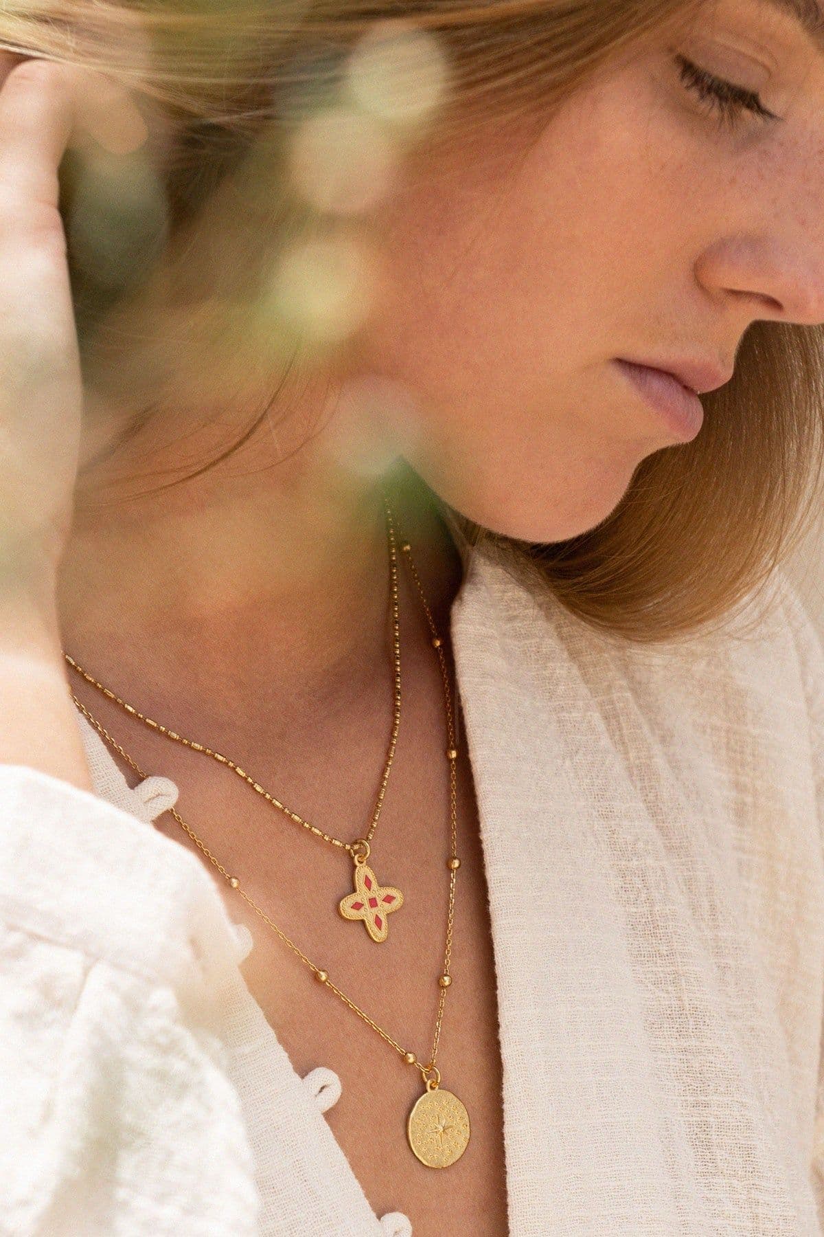 image-Médaille Adriana rouge tangerine