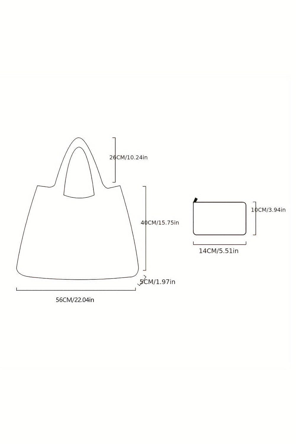 image-Bluing Large Foldable Christmas Reusable Tote Bag