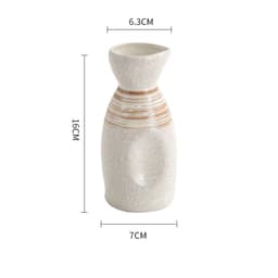 image-Japanese Style Ceramic Wine Pot - Handmade Baijiu Carafe