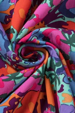 image-Blue Floral V Neck Wrap Split Maxi Dress