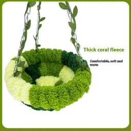 image-Forest Style Hammock Plush Hammock Bird Nest