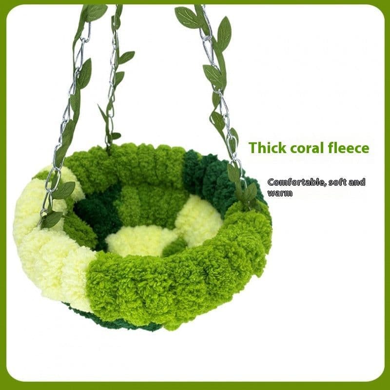 image-Forest Style Hammock Plush Hammock Bird Nest
