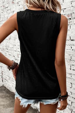 image-Mist Green Ribbed V Neck Tank