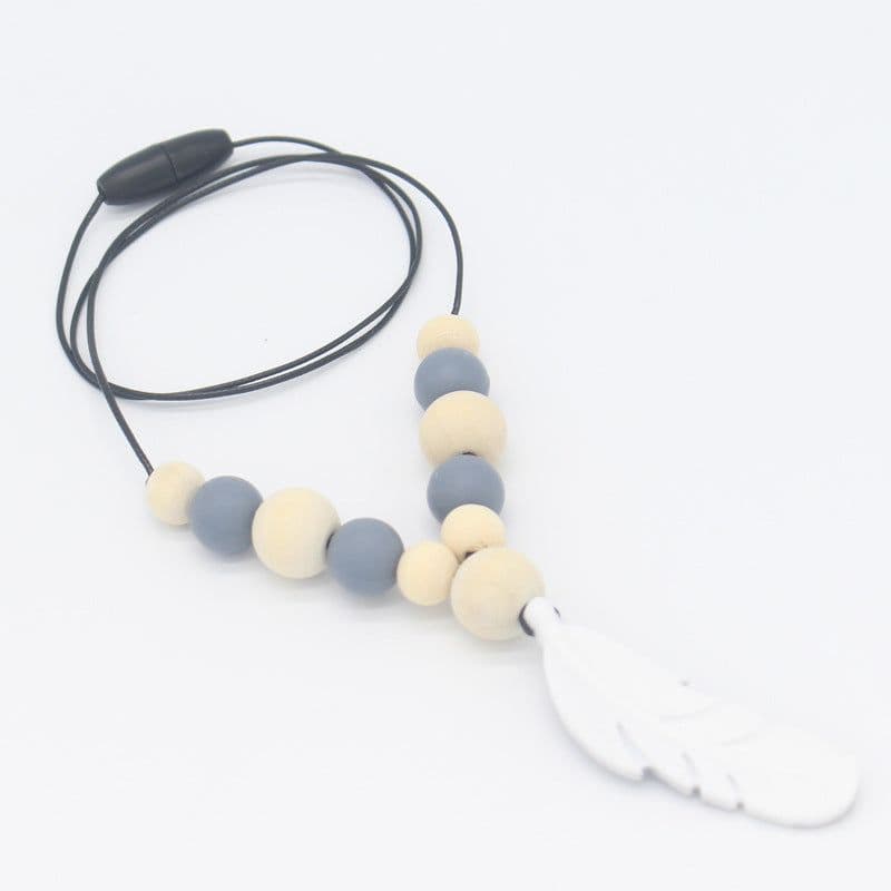 image-Baby Soothing Teether Protects Safety Baby Teether Necklace