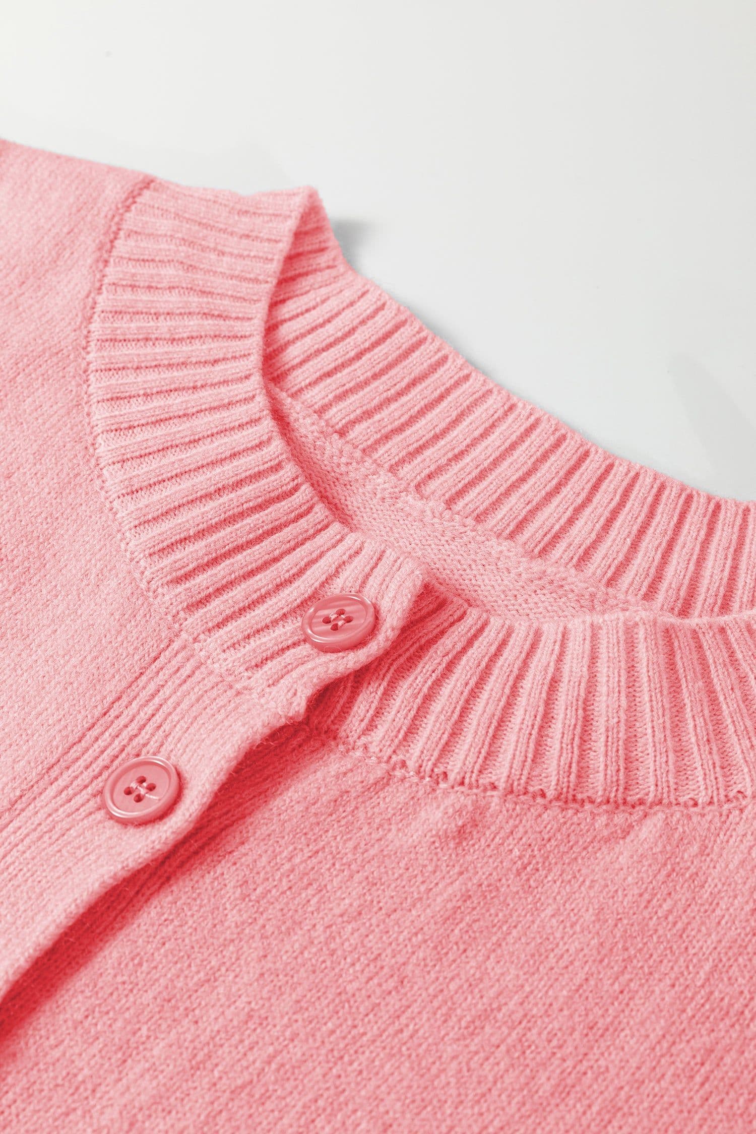 image-Moonlight Jade 3/4 Sleeve Boxy Knit Cardigan