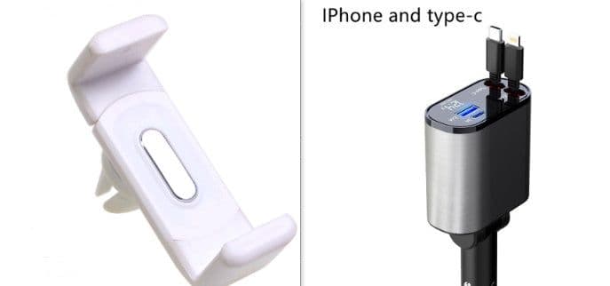image-Car Phone Holder For Phone In Car Air Vent Mount Stand No Magnetic Mobile Phone Holder Universal Gravity Smartphone Cell Support