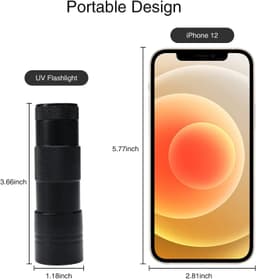 image-UV Flashlight LED Handheld Blacklight Flashlight Mini Light Torch Detector For Dog Pet Urine Stains Bed Bugs And Scorpions Batteries Not Included