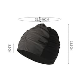 image-Women Swimming Hat Girls Long Hair Bathing Cap Swimming Cap Stretch Drape Free Size Swim Pool Sport Elastic Turban