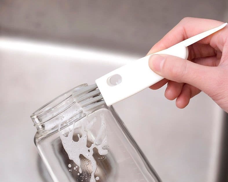 image-Kitchen Three-in-one Cleaning Brush Water Cup Lid Cup
