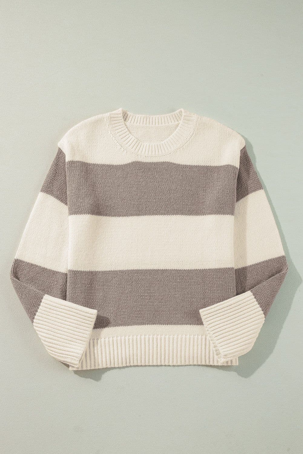 image-Jet Stream Colorblock Loose Pullover Sweater