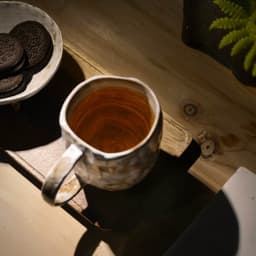 image-Stoneware Cup Trend Japanese Ceramic Cup Retro Water Cup Simple