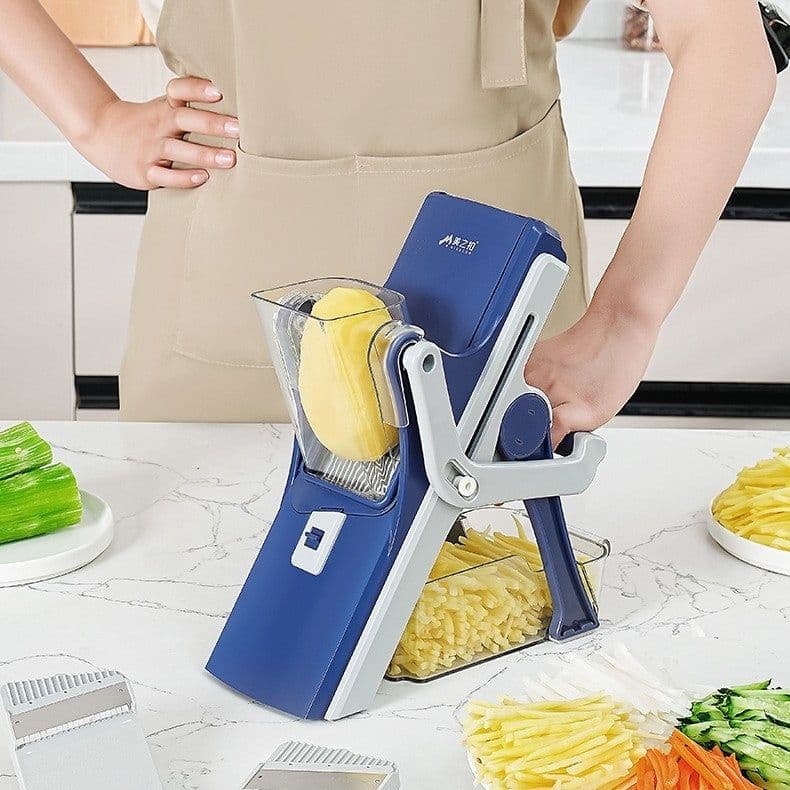 image-Kitchen Multi-function Vegetable Chopper Purple Household