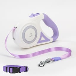 image-Dog Leash Retractable Leash And Dog Collar Spotlight Automatic Pet Dog Cat Traction Rope For Small Medium Dogs Pet Product