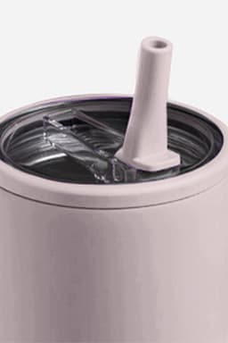 image-Pear Green Frosted Stainless Handle Large Vacuum Cup with Straw 40oz