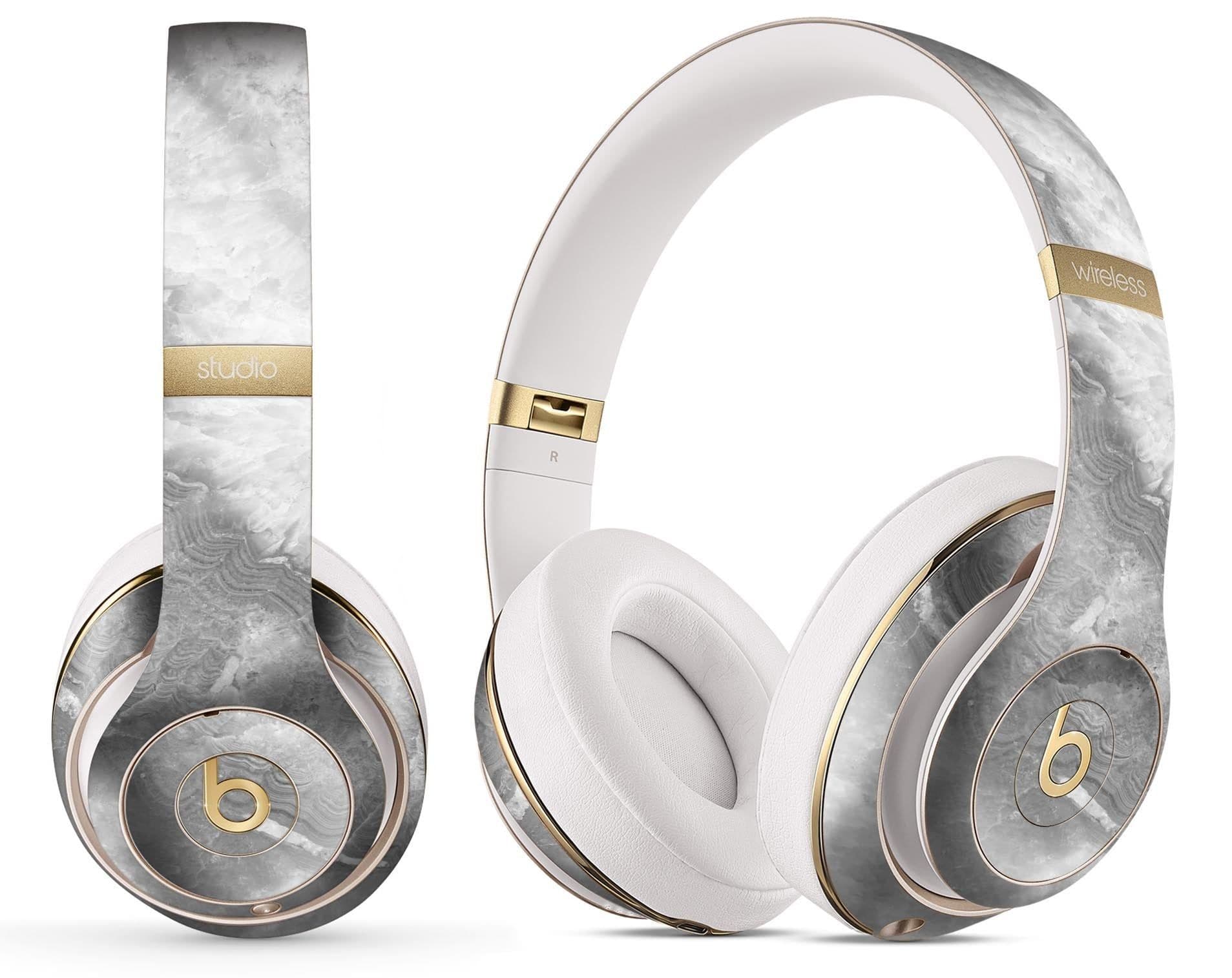 image-Gray Slate Marble V26 - Full Body Skin Decal Wrap Kit for Beats by Dre