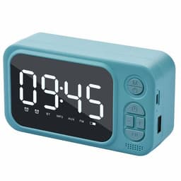 image-Alarm Clock Bluetooth Speaker Outdoor Portable Wireless