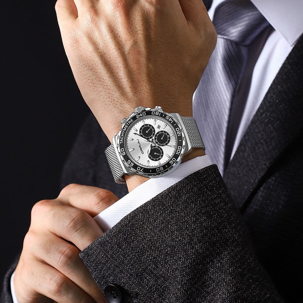 image-Men's Multifunctional Three-eye Six-pin Sports Watch