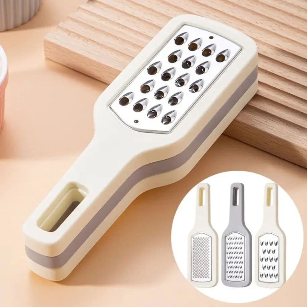 image-3 In 1 Cheese Grater Portable Handheld Stainless Steel Vegetable Grater Kitchen Tools Efficient Food Graters Home Kitchen Gadgets