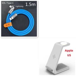 image-3 In 1 Fast Charging Station Wireless Charger Stand Wireless Quick Charge Dock For Phone Holder