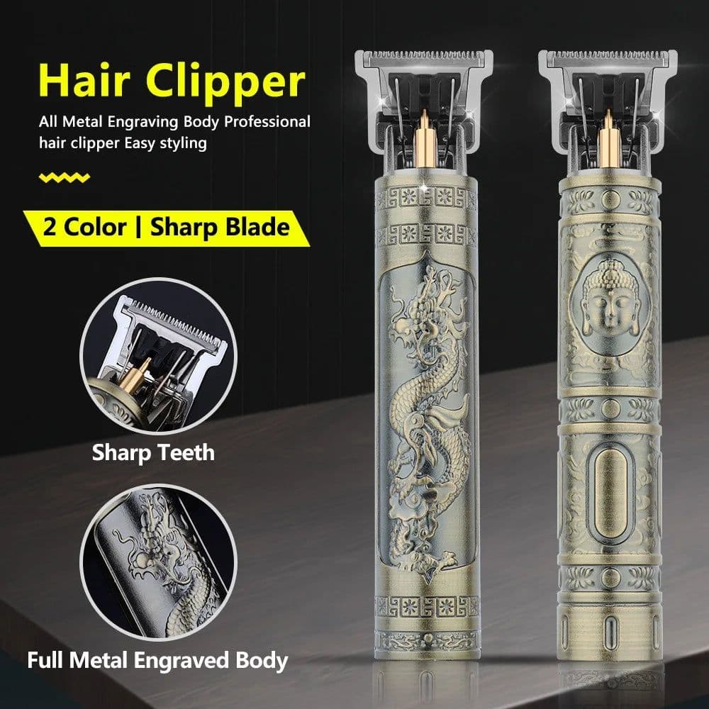 image-Retro T9 Original Haircutting Machine Set Jackets Trimmer Men's Electric Shaver Male Lence Pro Barber Shaver for Sensitive Areas