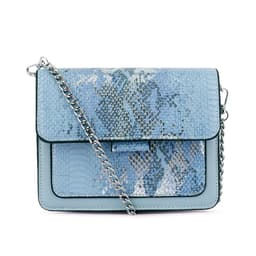 image-Blue Reptile Print Sling Bag