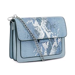 image-Blue Reptile Print Sling Bag