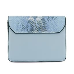image-Blue Reptile Print Sling Bag