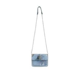 image-Blue Reptile Print Sling Bag