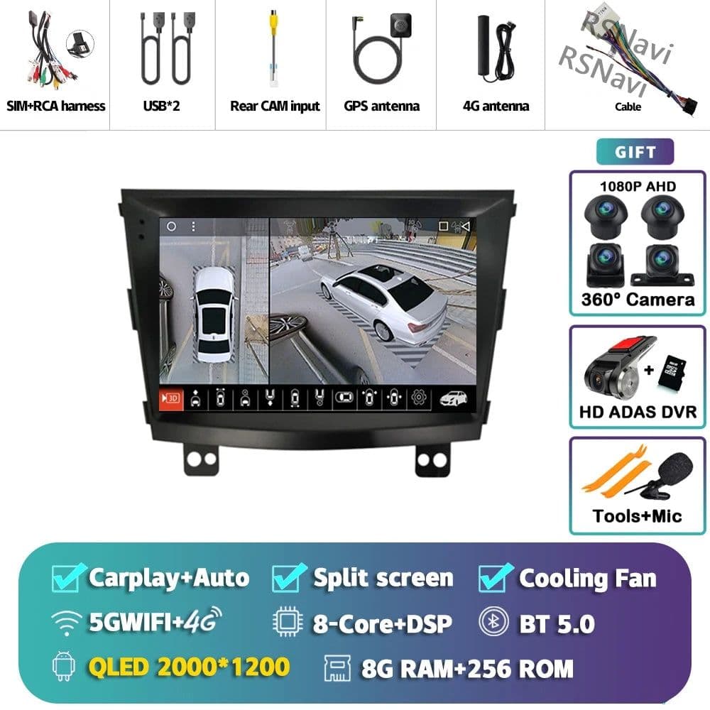 image-Android 15 Carplay Auto 2K Screen Car Radio Multimedia Player For SsangYong Tivoli 2015 -2022 Autoradio Stereo 2din Head Unit