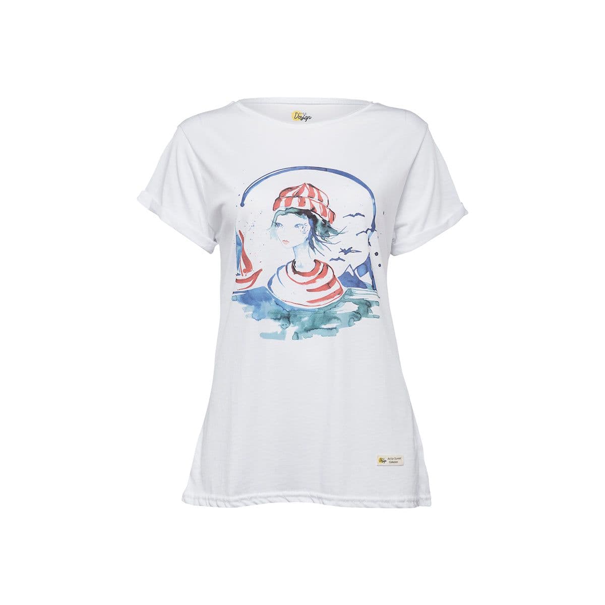image-Anemoss Marine Collection Sailor Girl Damen T-Shirt, S