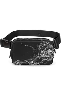 image-Black Waterproof Zipped Crossbody Chest Bag 20*5*14cm