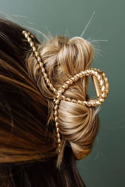 image-Gold Twist Large Alloy Hair Clip