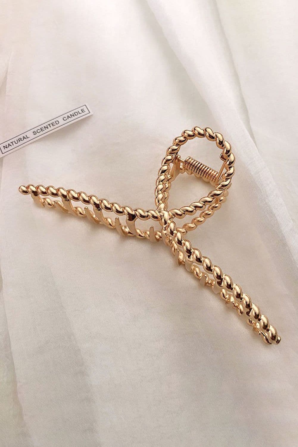 image-Gold Twist Large Alloy Hair Clip
