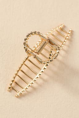 image-Gold Twist Large Alloy Hair Clip