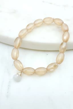 image-Iced Gold Bracelet with Moonstone in Gold