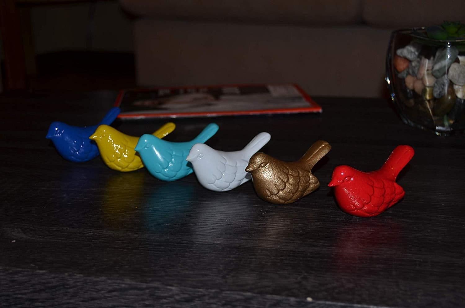 image-Vibhsa Bird Figurines Symbols of Health & Happiness (White)