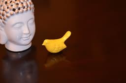image-Vibhsa Bird Figurines Symbols of Health & Happiness (Yellow)