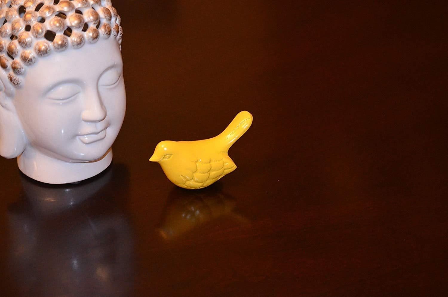 image-Vibhsa Bird Figurines Symbols of Health & Happiness (Yellow)