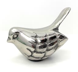 image-Vibhsa Bird Figurines Symbols of Health & Happiness (Silver Rustic)