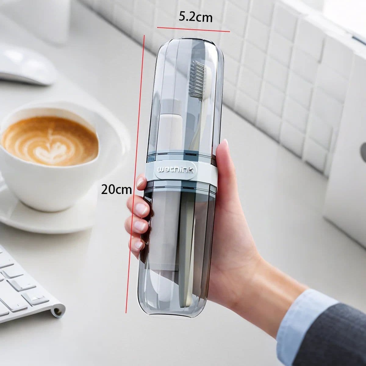 image-Portable Toothpaste Toothbrush Protect Holder Case Travel Camping Storage Box Protect Toothbrush Toothpaste from Dirt and Damage