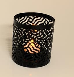 image-Votive Candle Holders Set of 2 Black