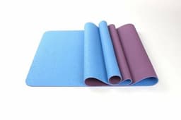 image-2-Tone TPE Yoga Mat 24" x 68" x 4mm Non-Slip