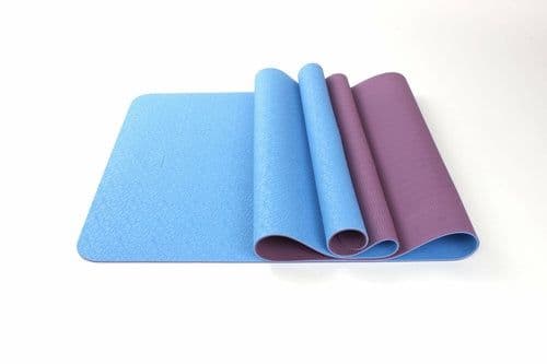 image-2-Tone TPE Yoga Mat 24" x 68" x 4mm Non-Slip