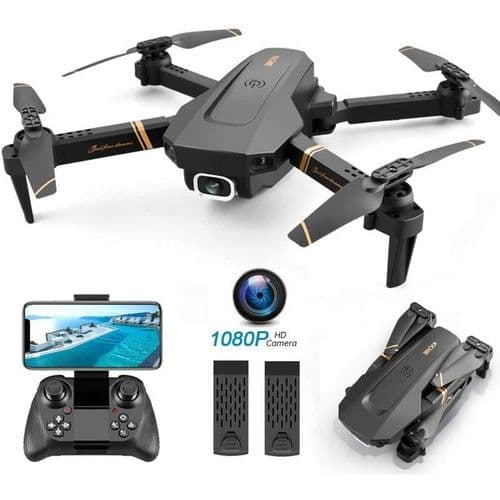 image-4DRC Foldable Drone with 1080p HD Camera for Adults and Kids