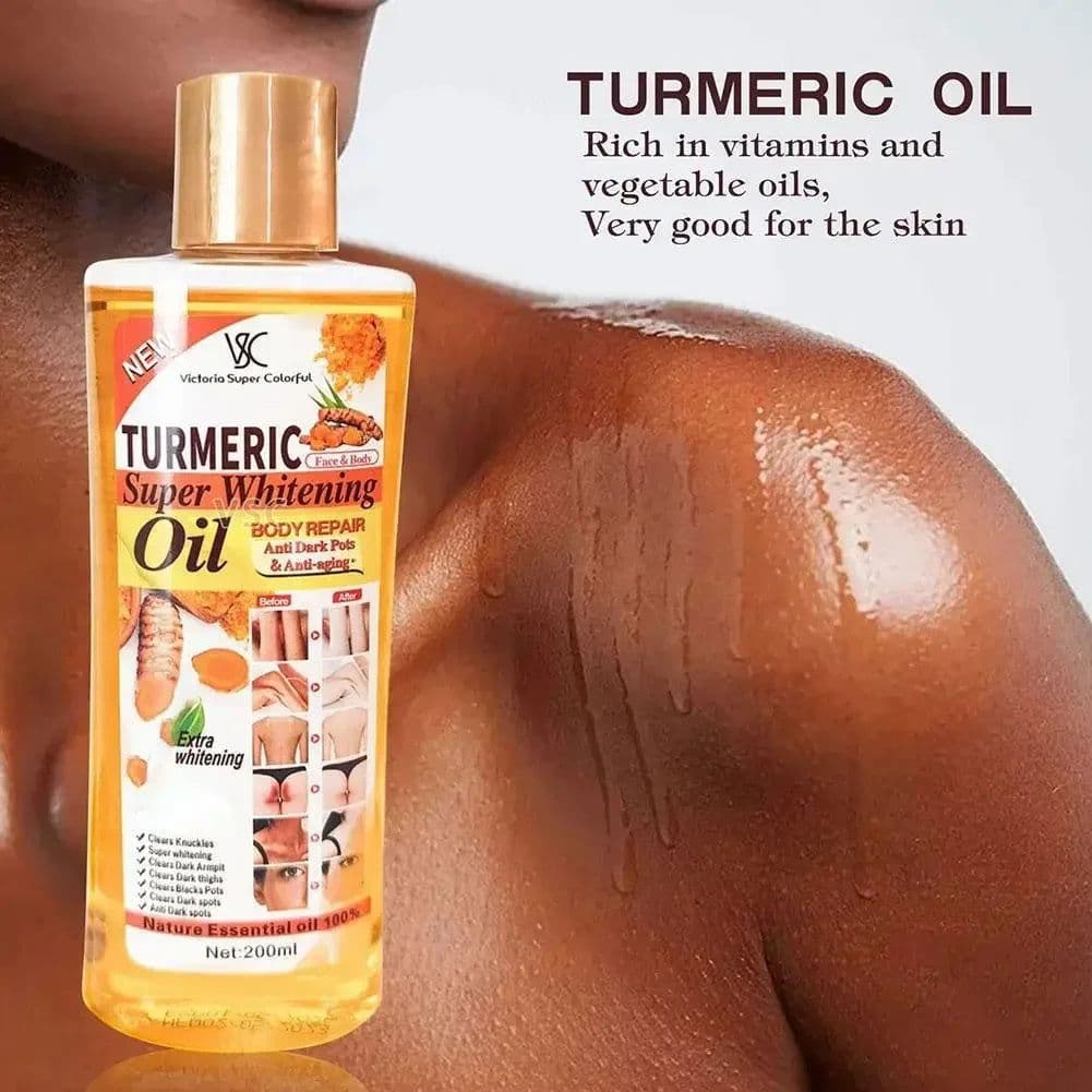 image-Turmeric Essential Oil Facial Body Massage oil Moisturizing Diffuser Aromatherapy Brightening Smoothing Body Face Skin Care 200m